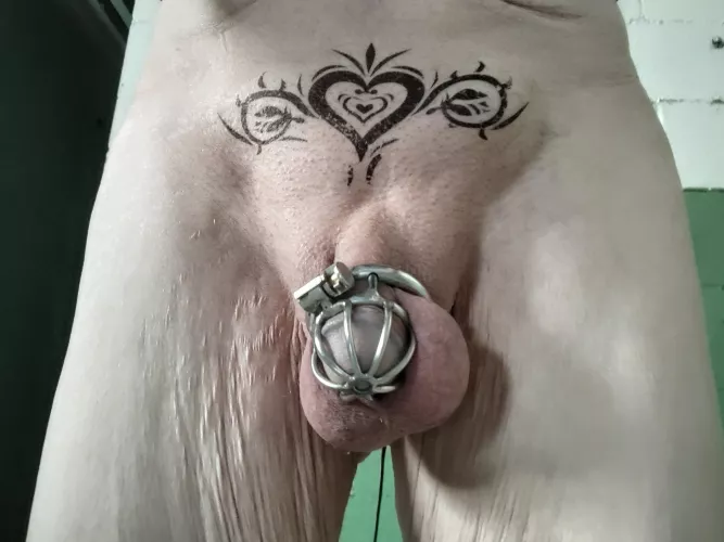 Work backroom morning chastity check ☺️