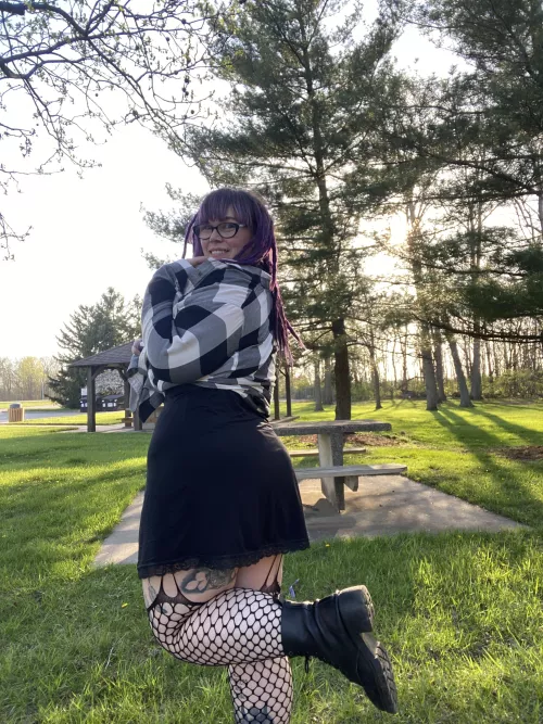 Your goth girlfriend in her natural habitat