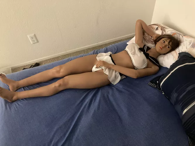 Betty waiting for me in bed