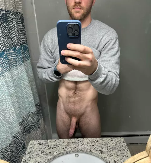 Blood pumping post run, care to join in the shower?