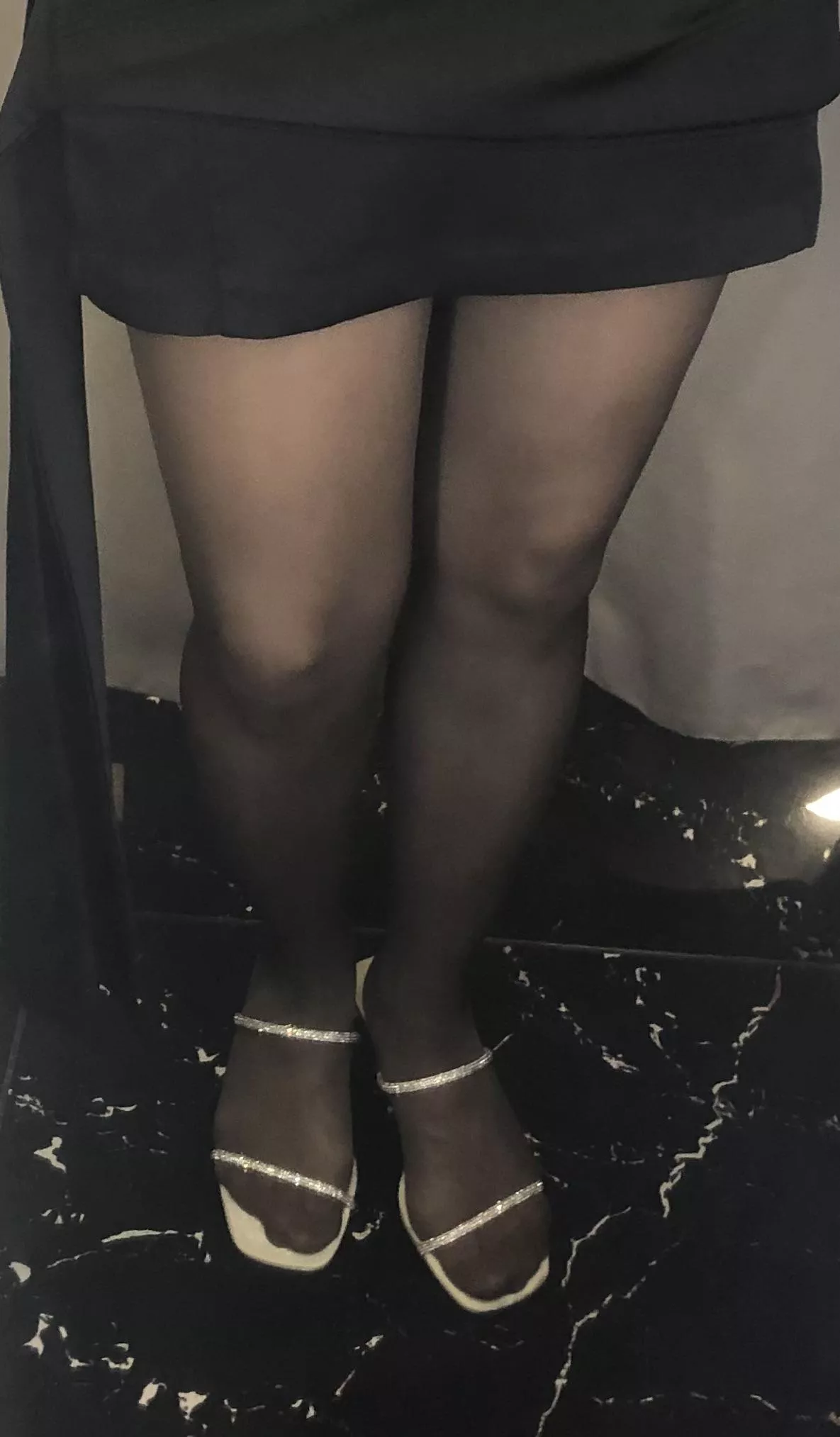 Feeling so sexy in my nylons