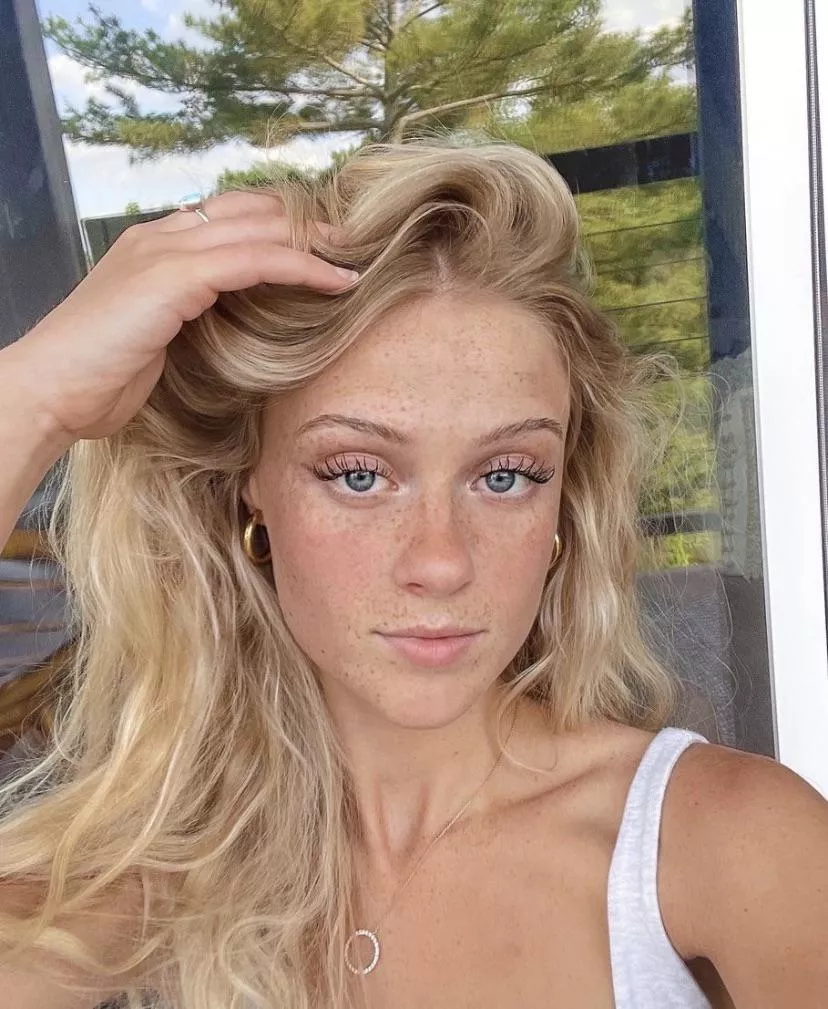 Freckled blonde