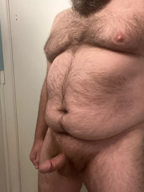 Just a hairy guy with a totally average cock
