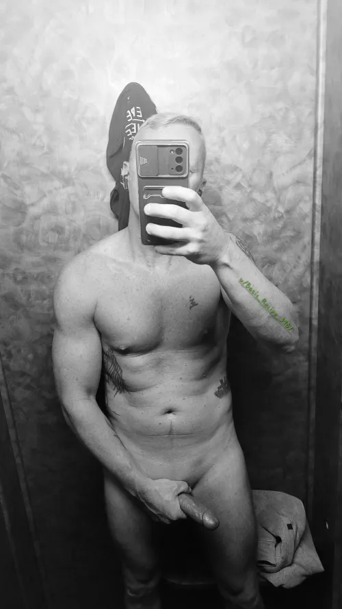 (M) [42] What the ladies don't see at the gym. Post workout tan session