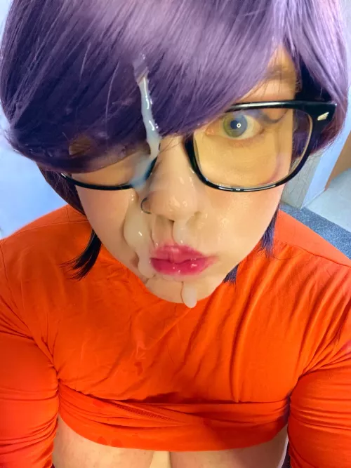 Playing with hair Colors on my Velma cosplay What do you think?