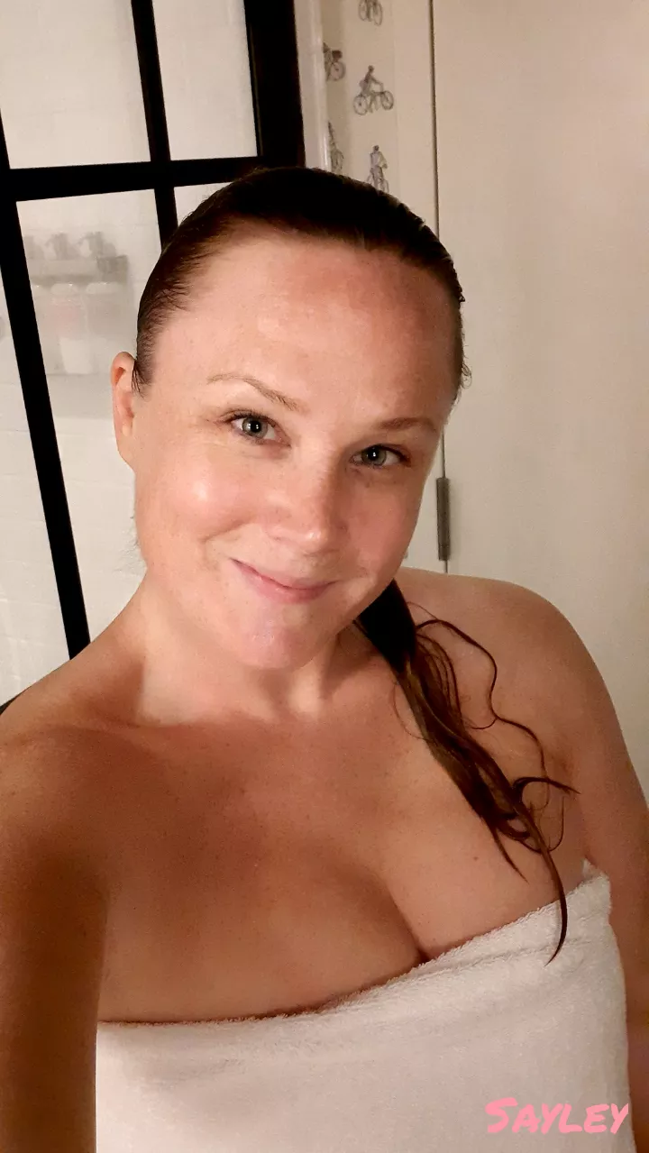 Post shower, feeling super clean, yet super naughty