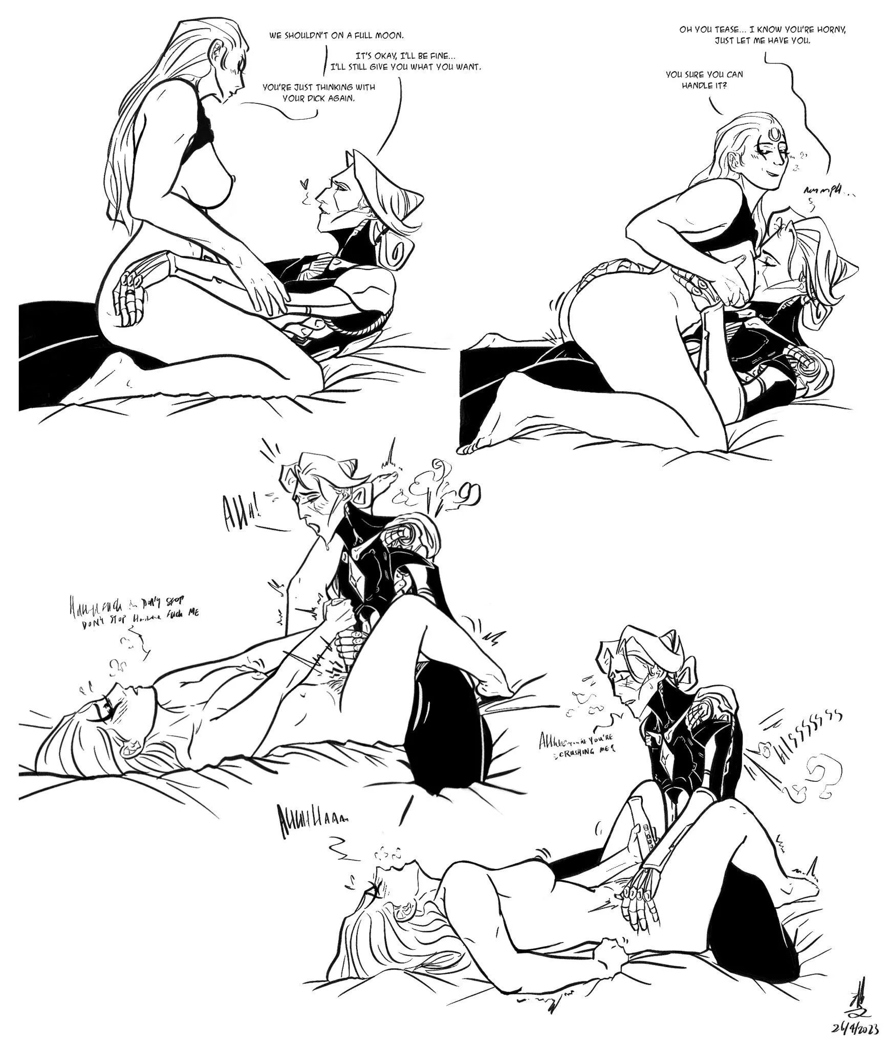 Power of the full moon outplayed by the power of horny smh imagine (Camille, Diana) (Dinodogstudio)