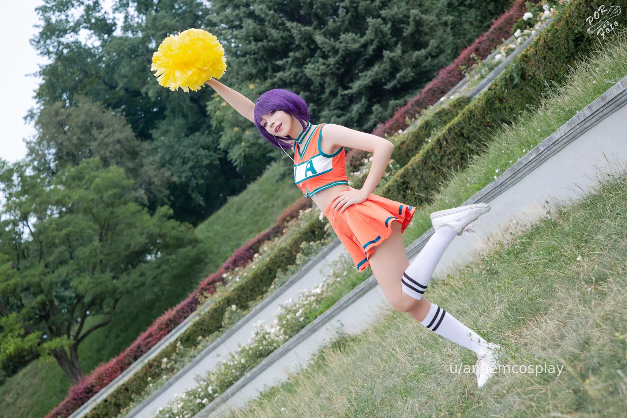 [SELF] Anne M as Cheerleader Jirou from Boku no Hero Academia ^^