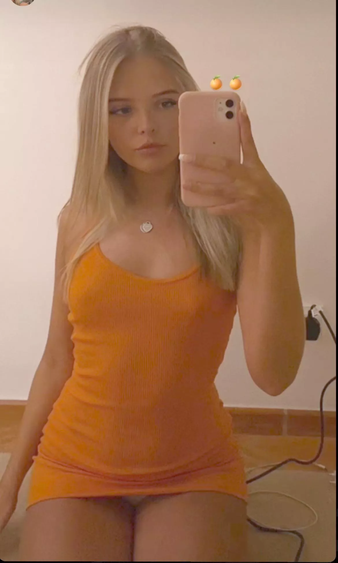 Slutty babe with pants out again