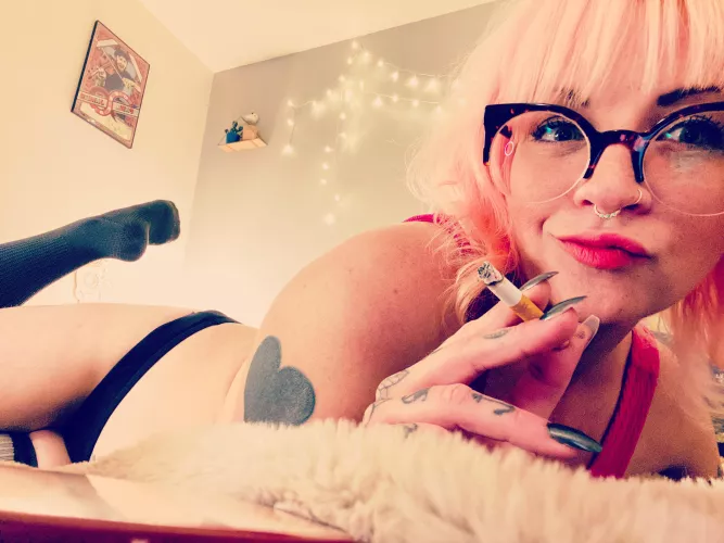 Smoke in bed with me?