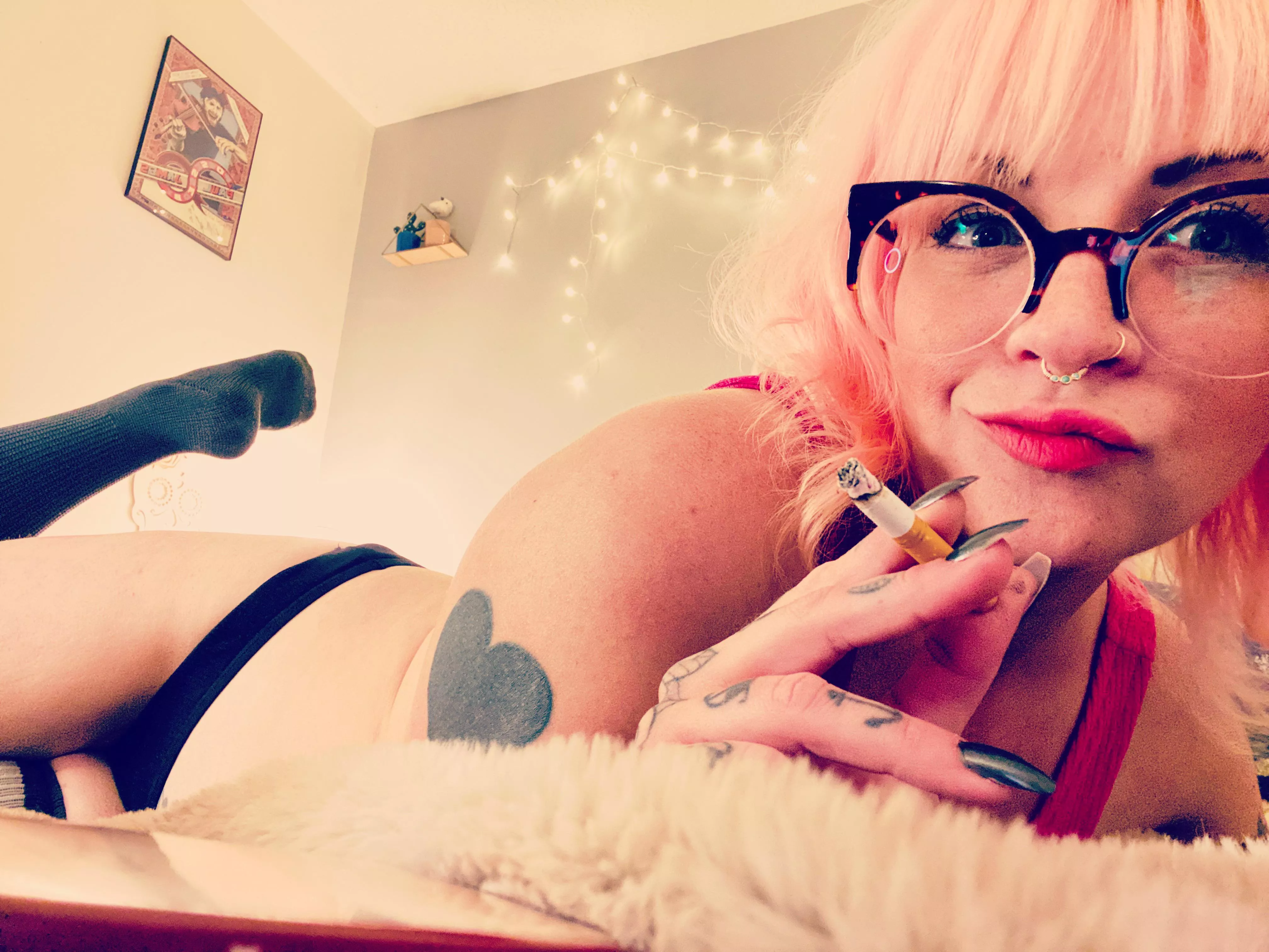 Smoke in bed with me?