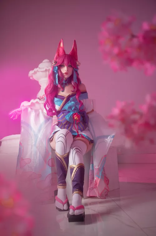 Spirit Blossom Ahri cosplay by me