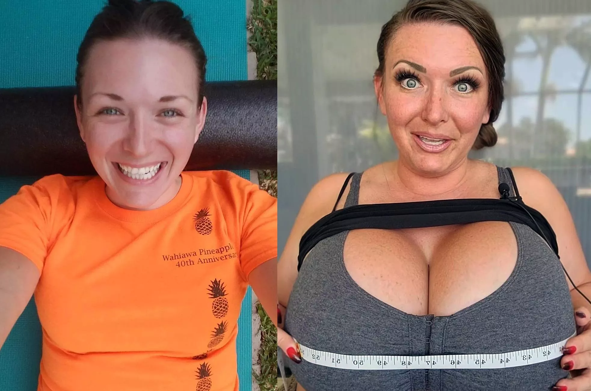 These 2 pictures are only 3 years apart!