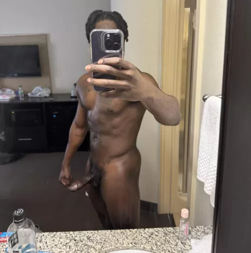 Touch my body and make eye contact