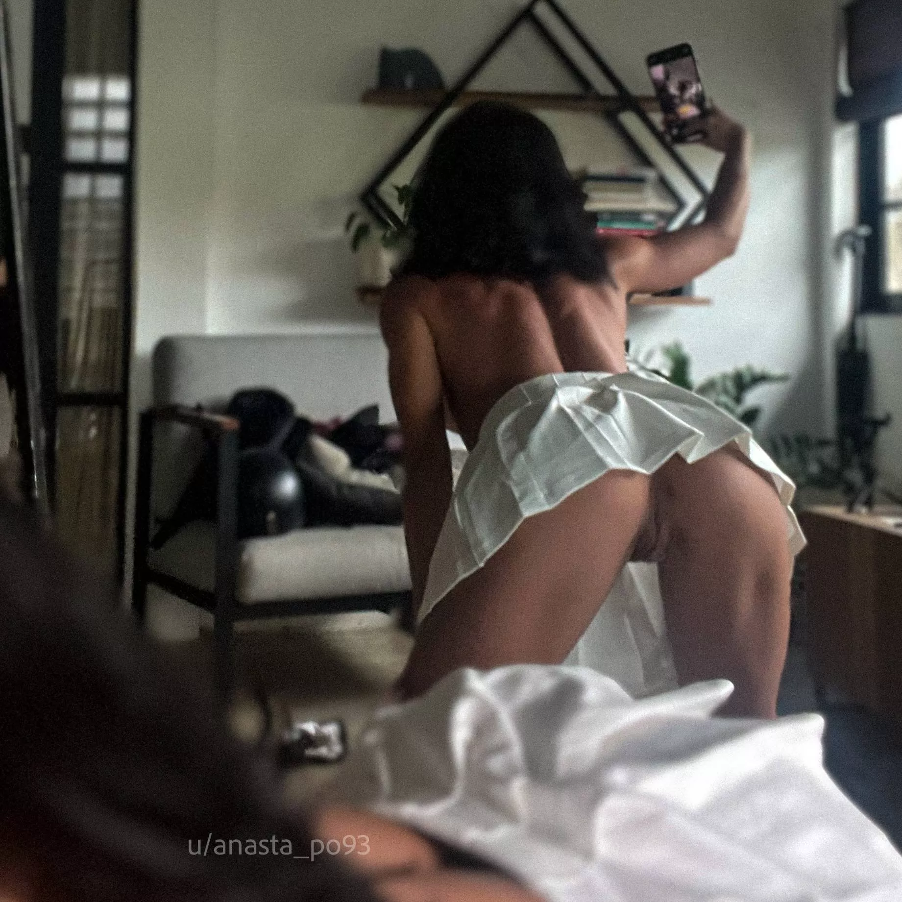 what do you think of my new white skirt