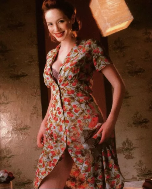 Christina Hendricks ~20 years ago