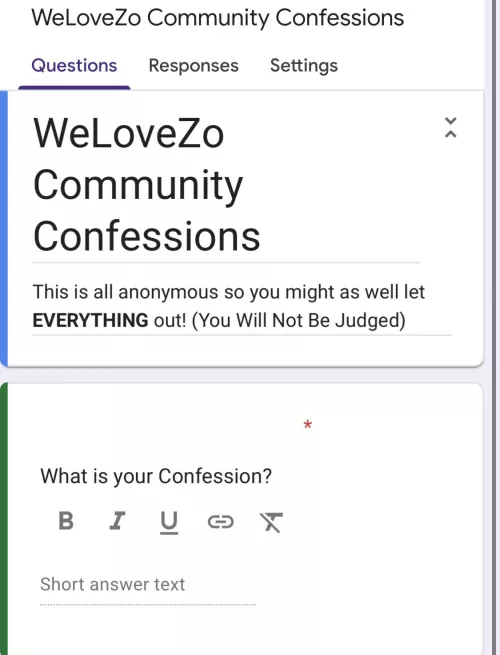 CONFESSION LINK (making a video)