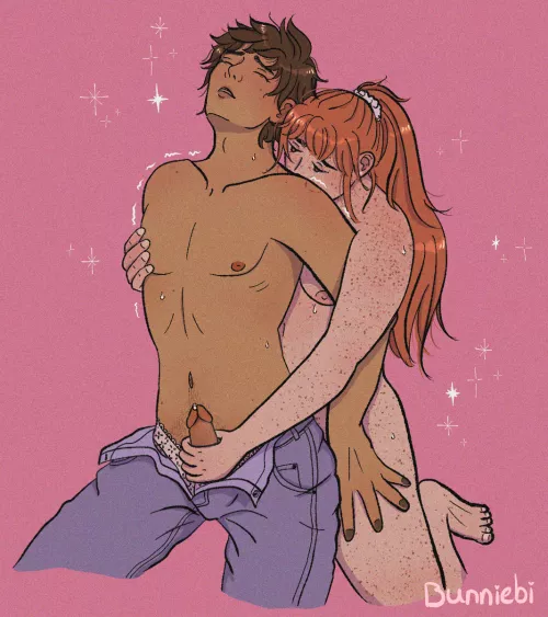 Couldn't wait for him to undress