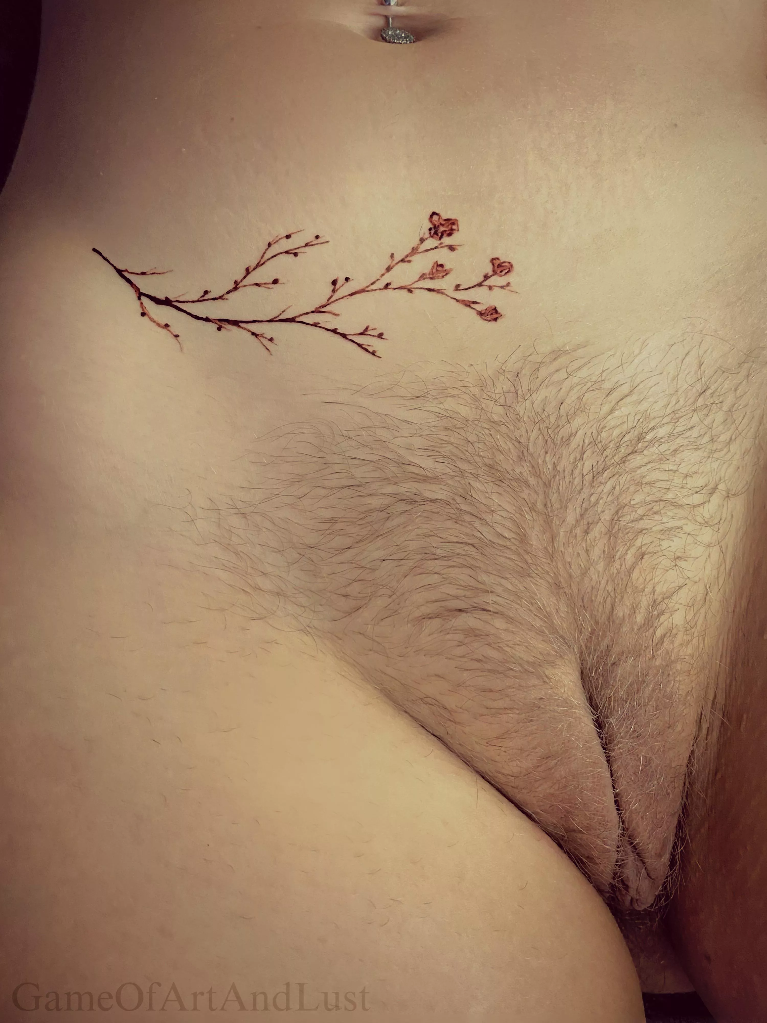 decorated with flowers