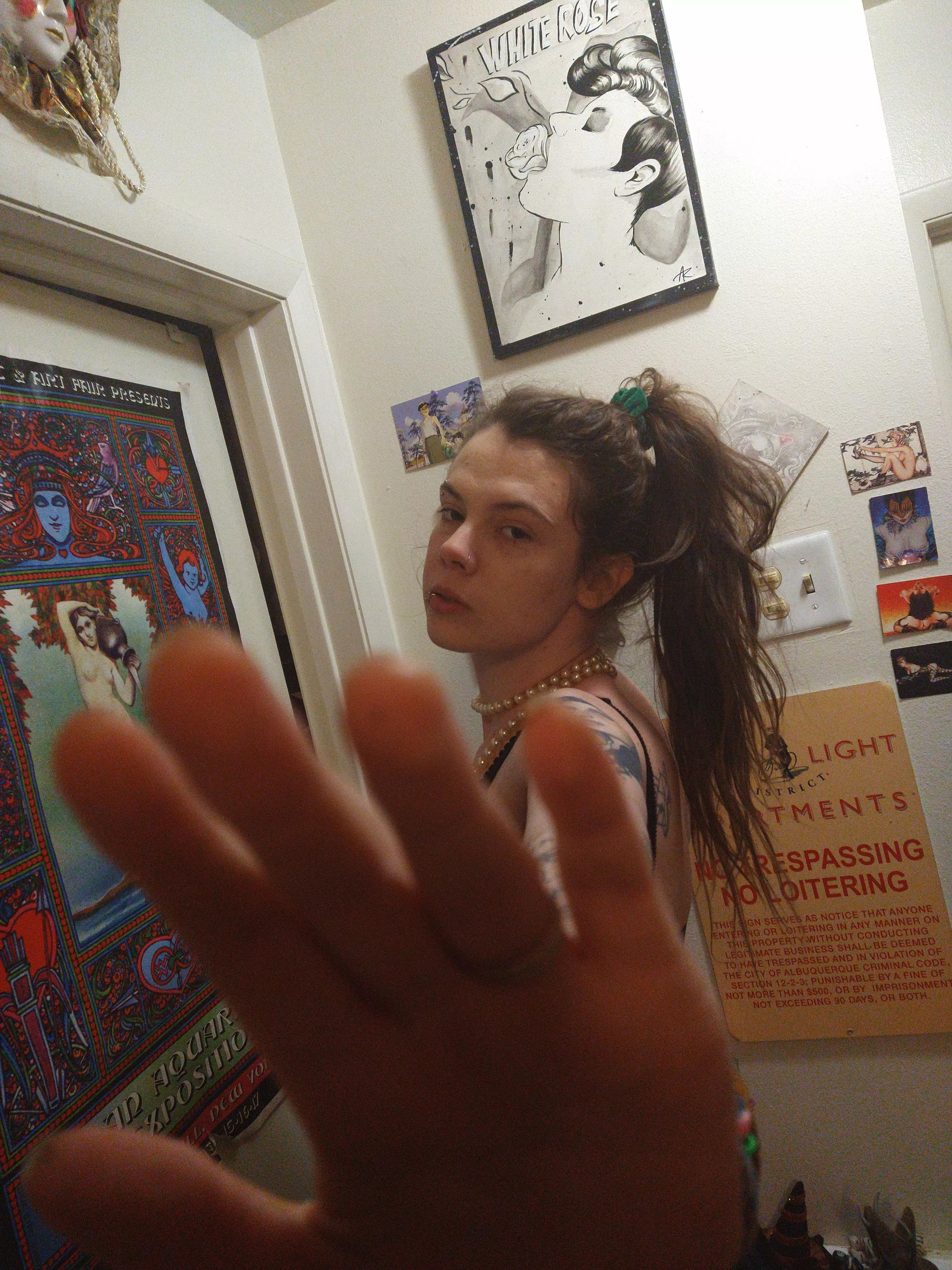 Don't fucking touch Me, slave.