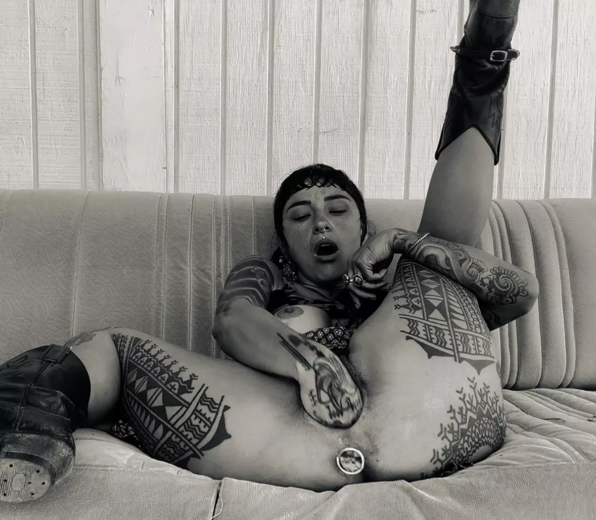 First time posting! Just a little cowgirl getting a whole cyst in her pussy