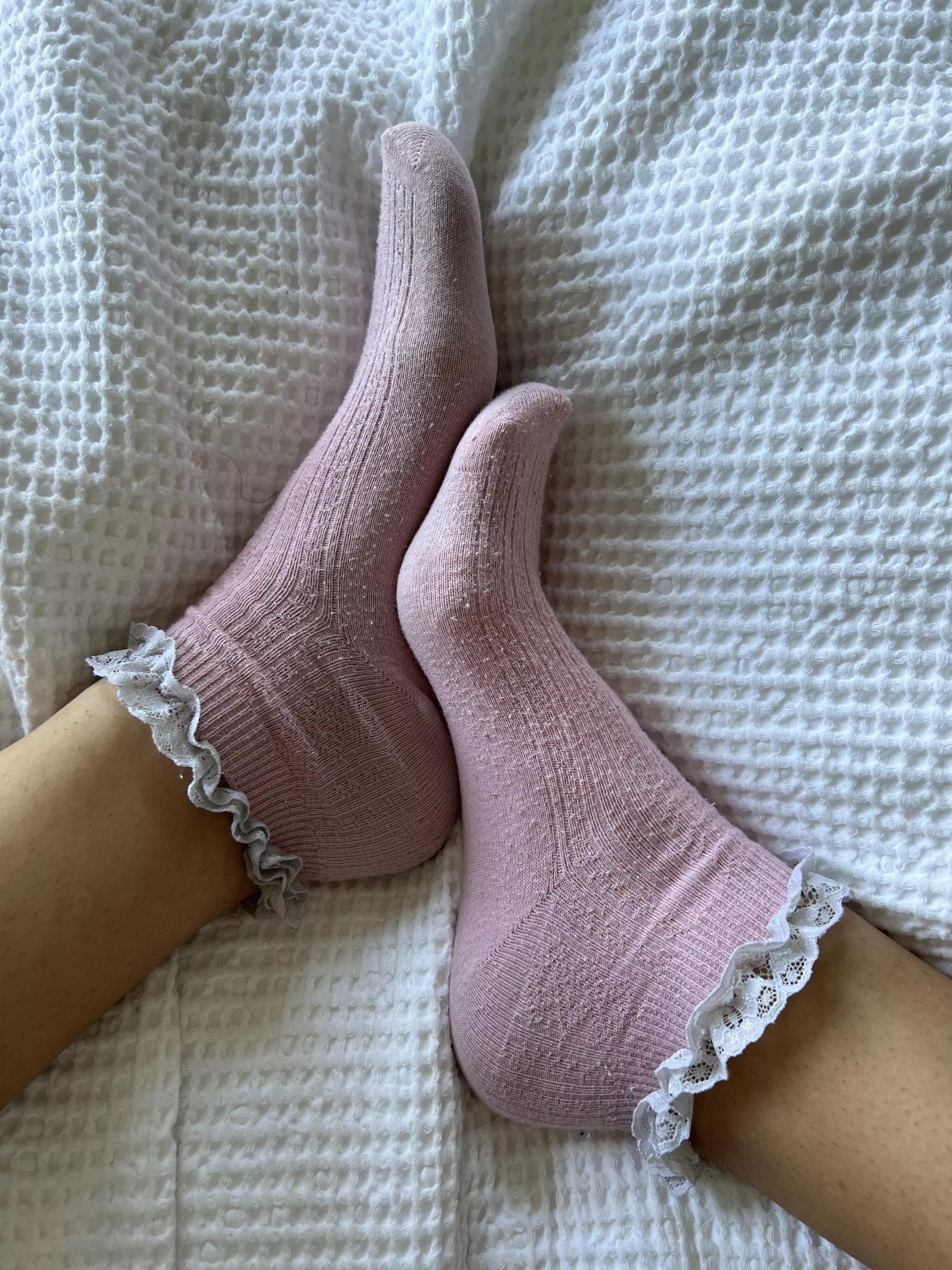 Found these cute pink & frilly socks
