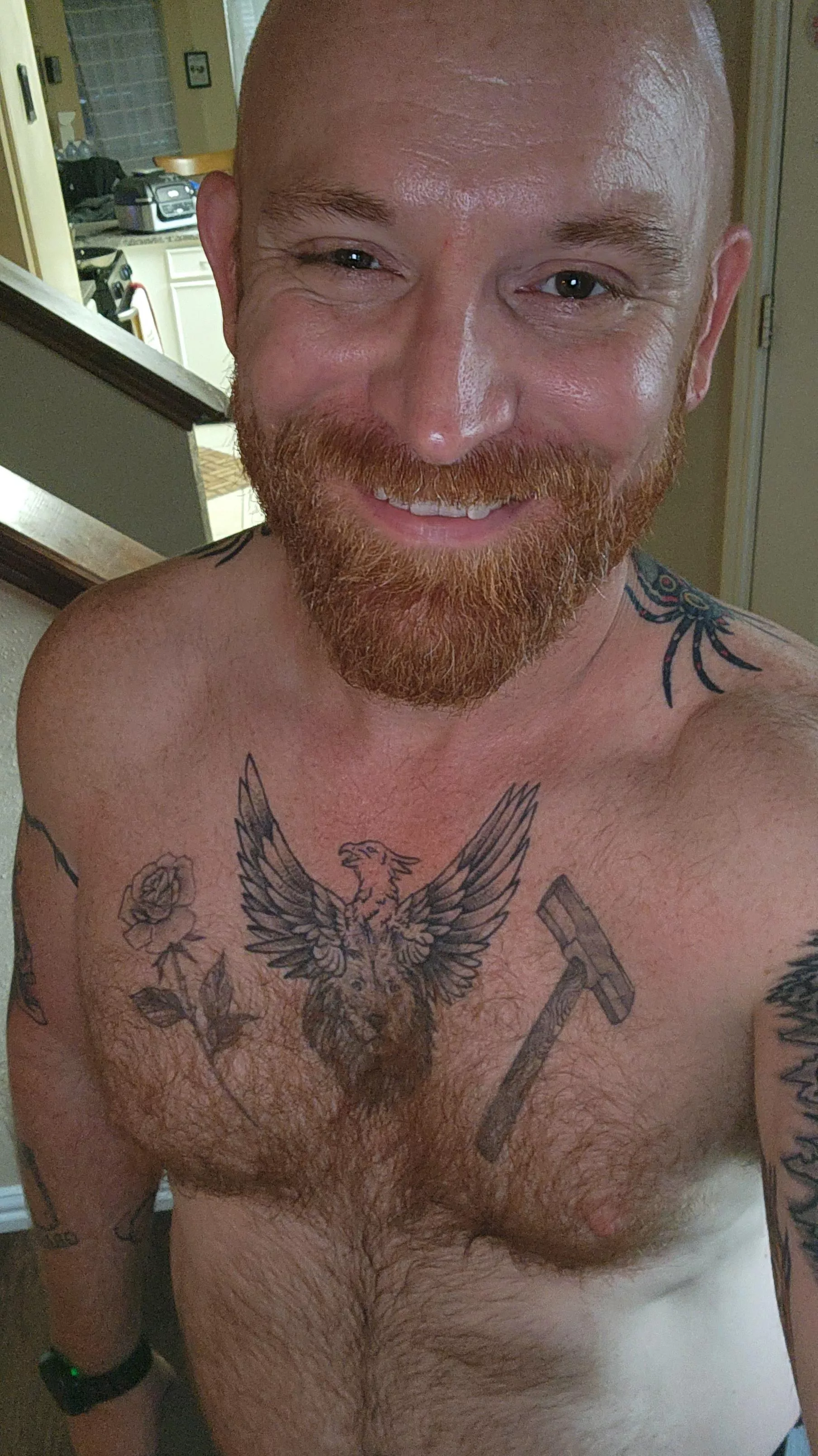 Ginger chest hair