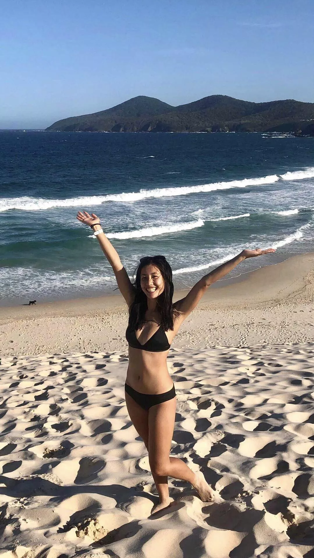 hot fit girl with a view