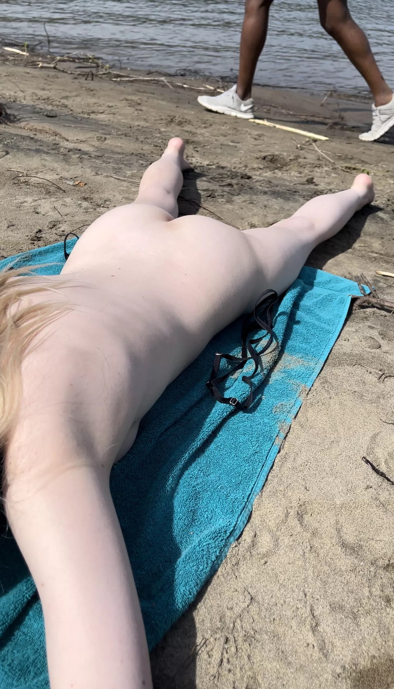 I'd say I'm doing well at getting over being shy. I hope he liked the view!