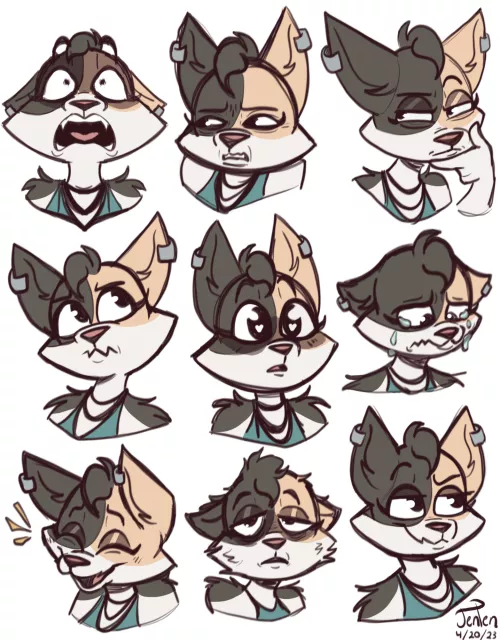 I've been working on character expressions lately. Am I doing it right?