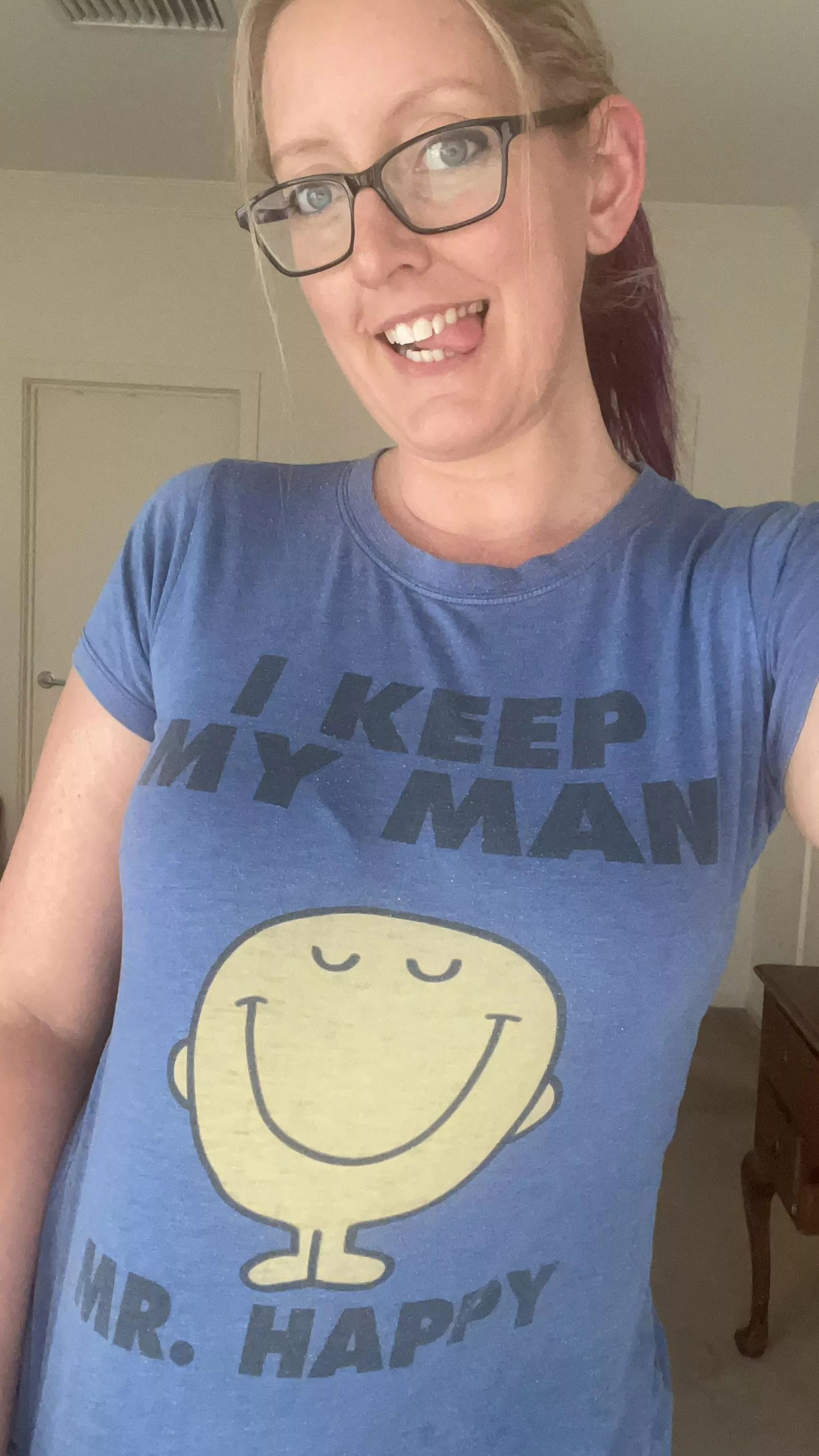 Just making sure you can read my T-shirt 😜