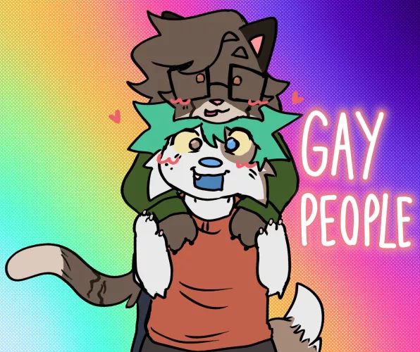 me and my boyfriend :3 (art - me)