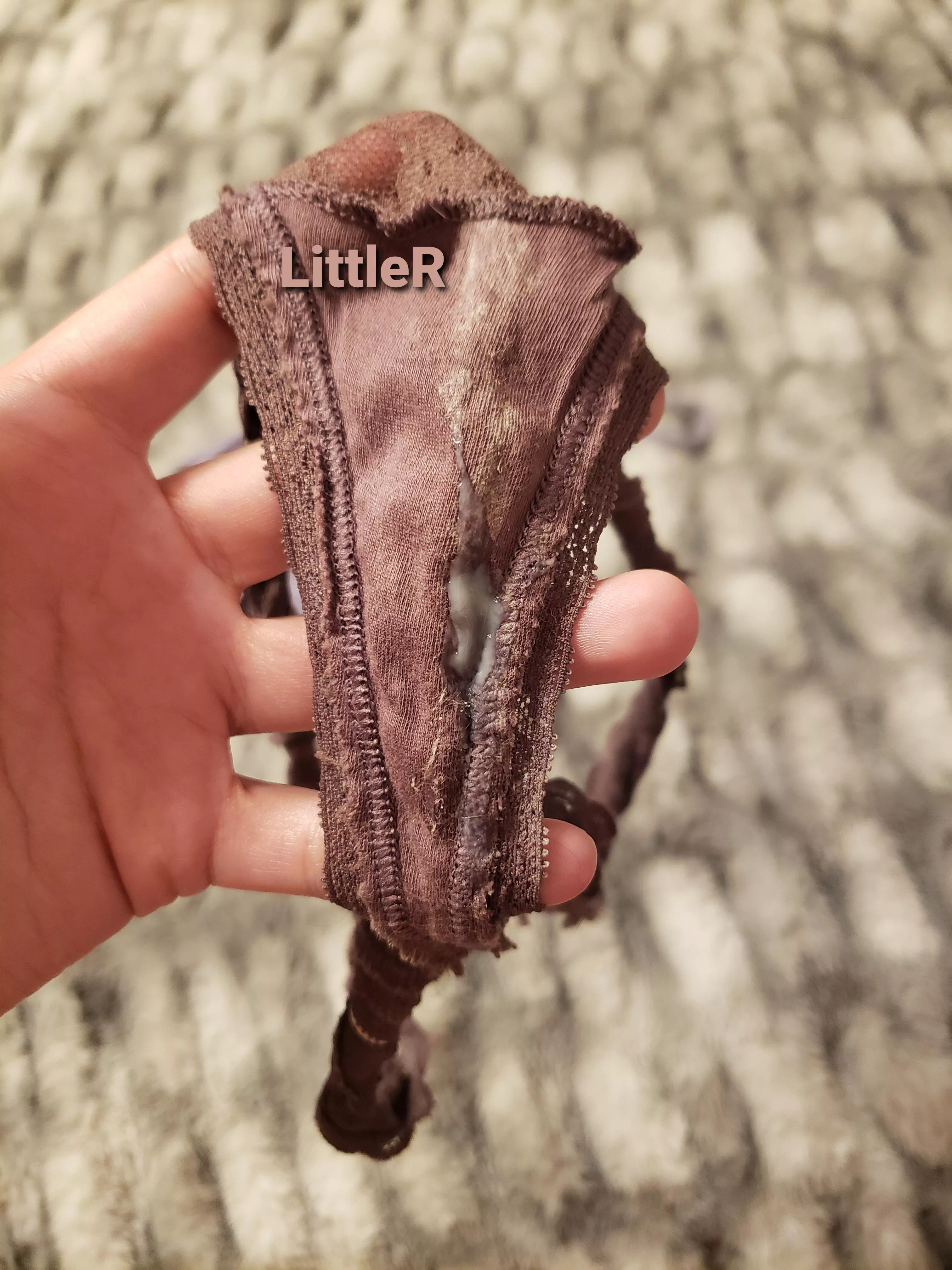 My favorite thong after a normal day of wear 🥰