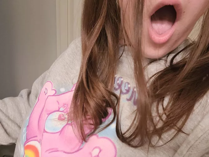 My open mouth is an invitation