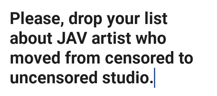 Please, drop your list!