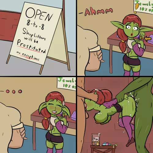 Shoplifters will be Prostituted (OC)