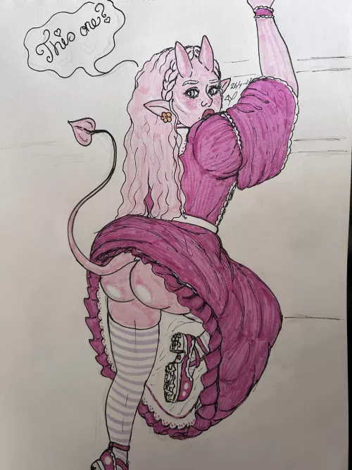 “You want me to reach higher?” (Art by me)