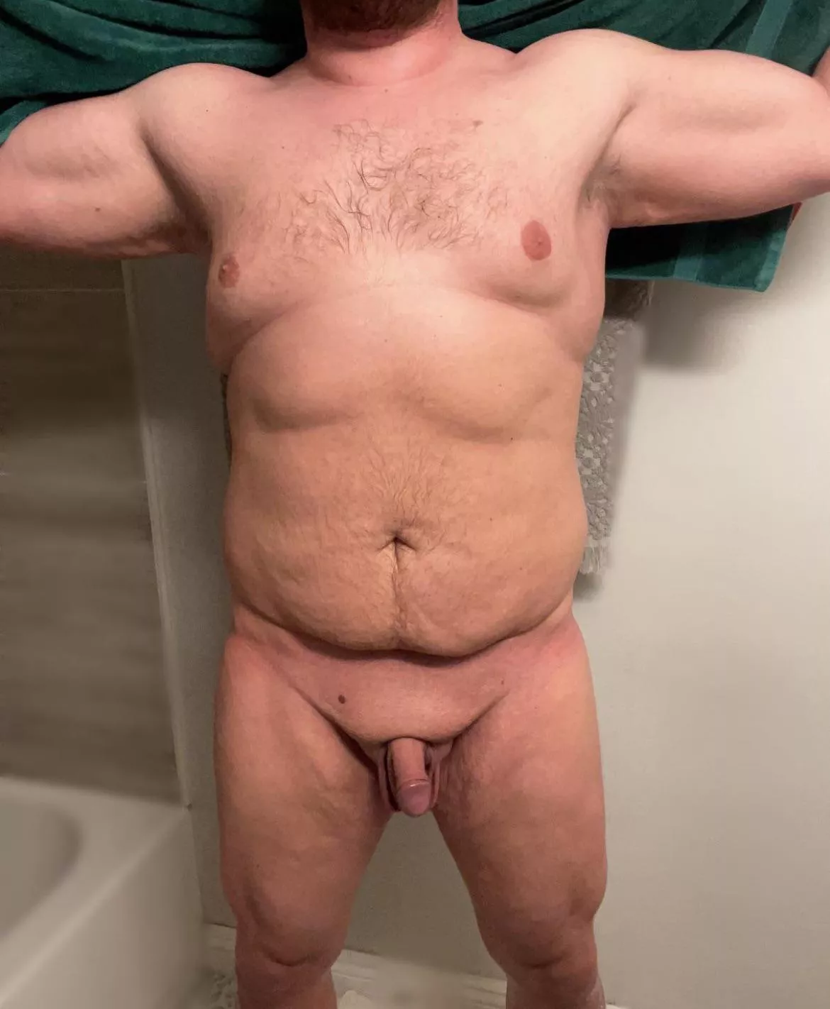 All cleaned up and ready to relax!