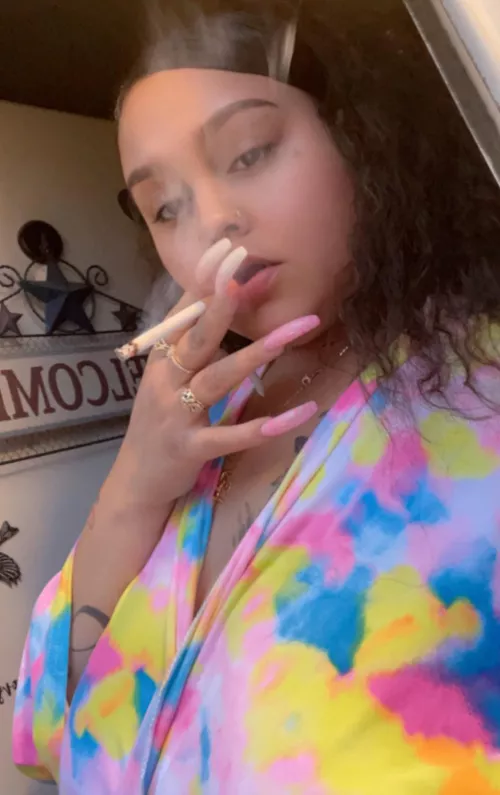 Enjoying a smoke. Wanna join