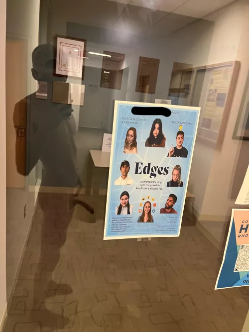 Fully nude in college classroom building