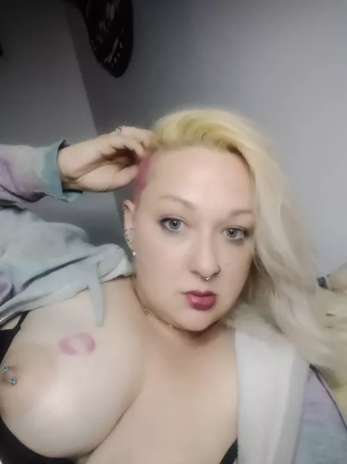 I left a kiss on it for you.