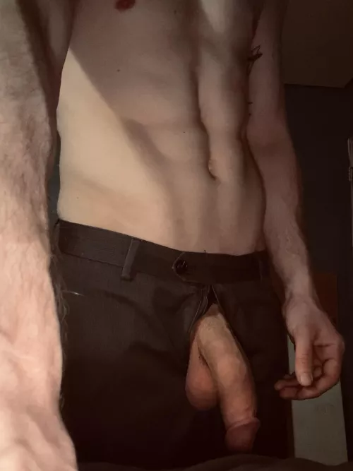 I was told I need to make friends. So here’s a picture of my cock