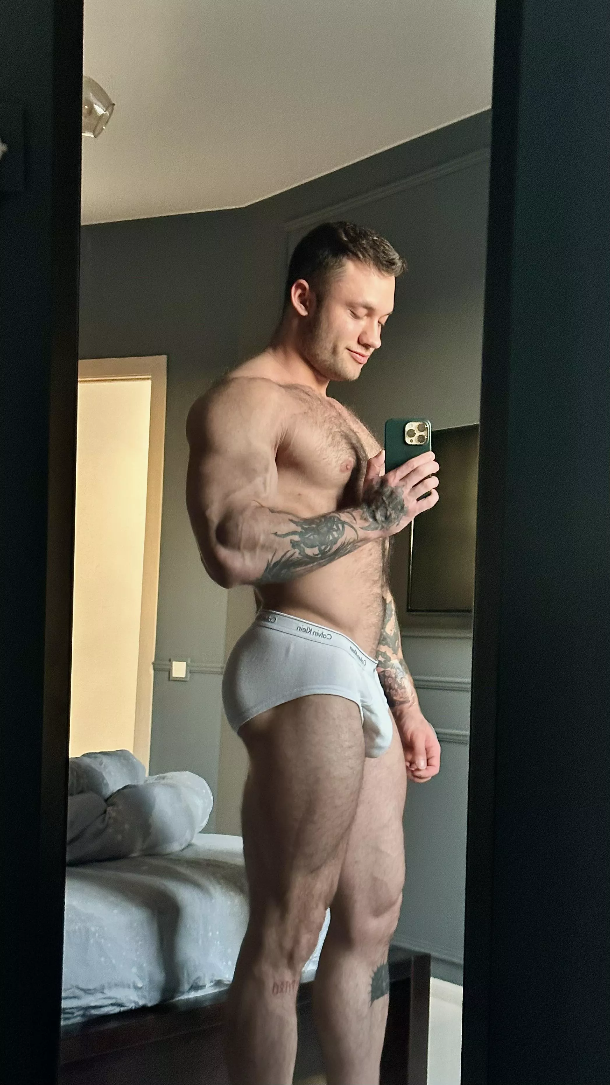 Looking good for white color. And think about man’s ass tonight