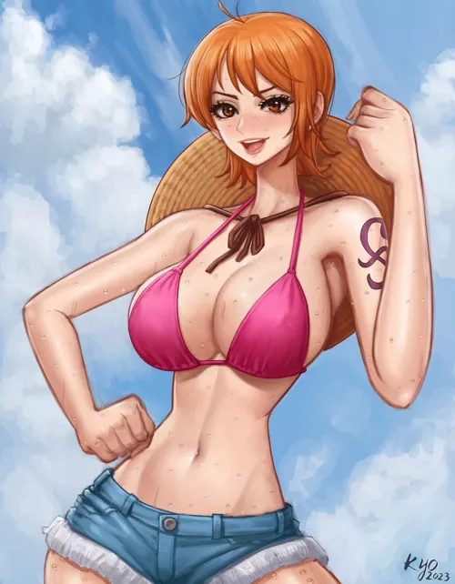Nami is sweaty 🥵