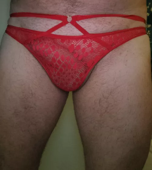 red lace pair of the wife's