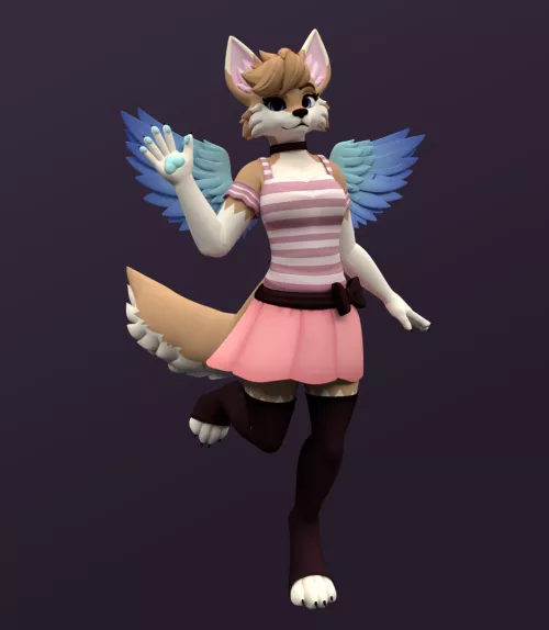 Render size was small, lots of noise, light not set up the best but I did my first render of my Snow model in blender lmao