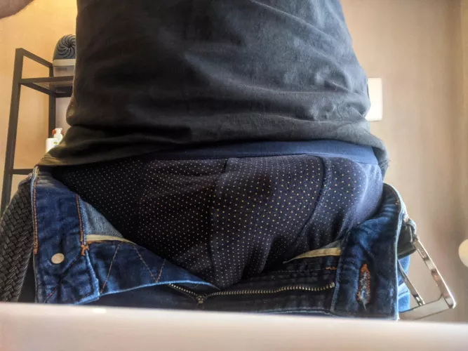 Restroom break at work