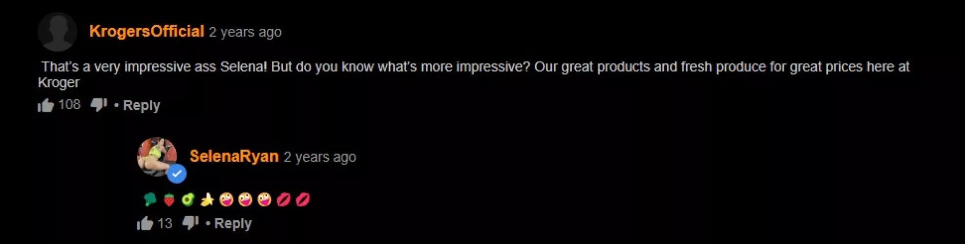 she better get a discount on cucumber