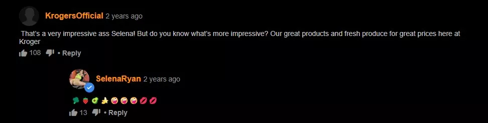 she better get a discount on cucumber