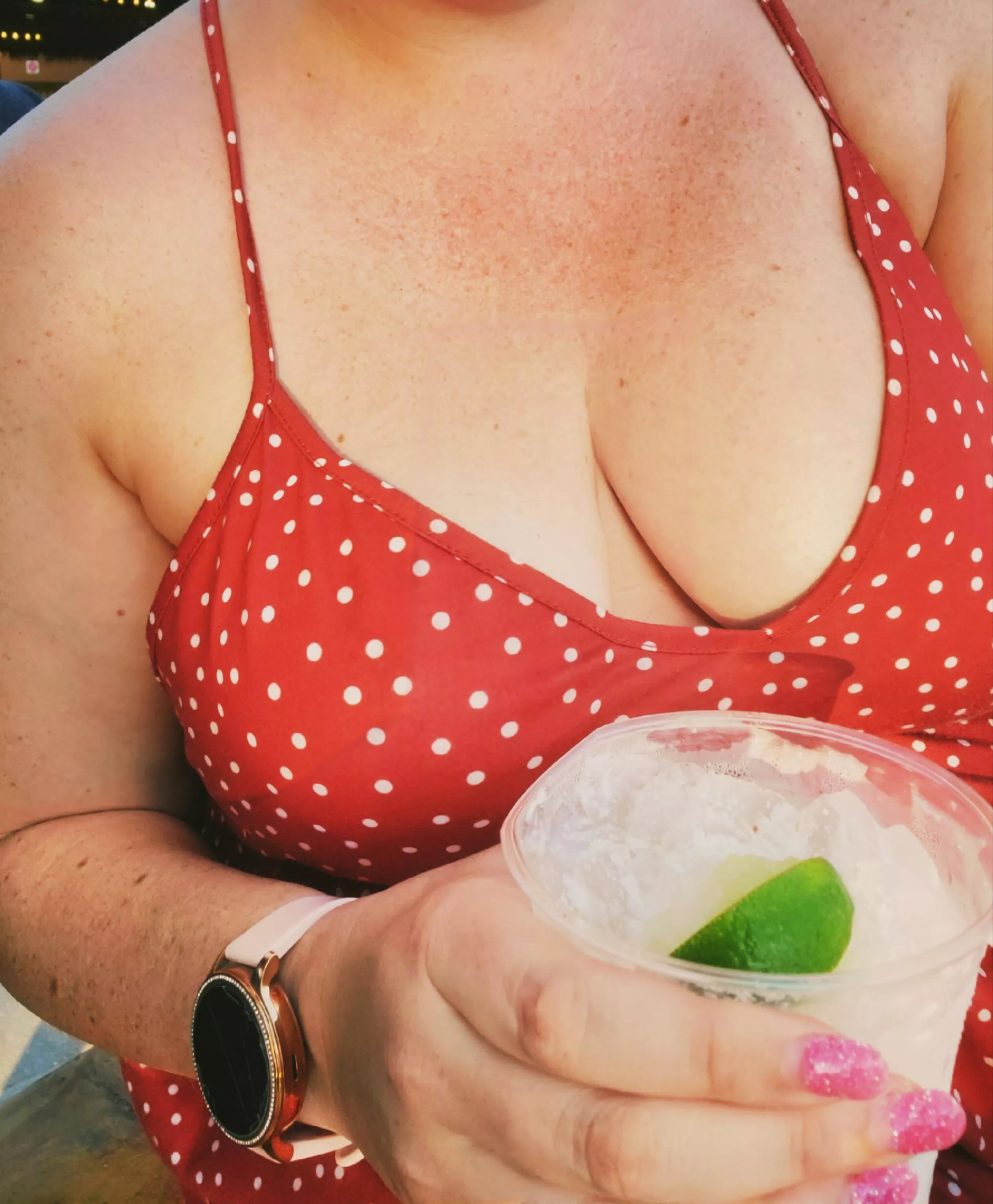 What's better than a good cocktail and boobs in a sundress?